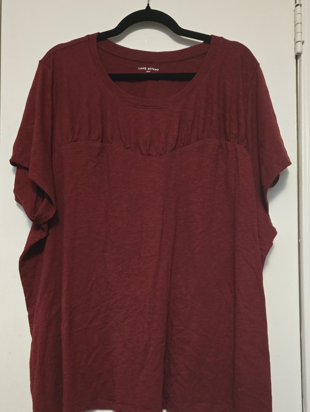 NWOT Lane Bryant Short Sleeve Tee in Brick Red